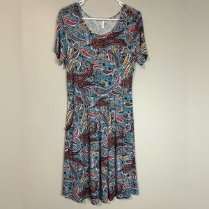 Women’s DouBCQ Paisley Print Dress, Size M